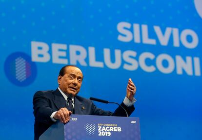 Silvio Berlusconi, en Zagreb en 2019.