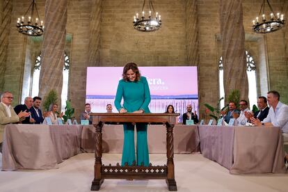 La alcaldesa de Valencia, María José Catalá, durante un acto celebrado el pasado jueves.