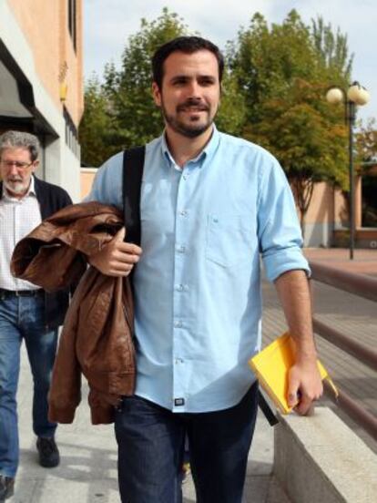 El candidato de IU, Alberto Garzón.