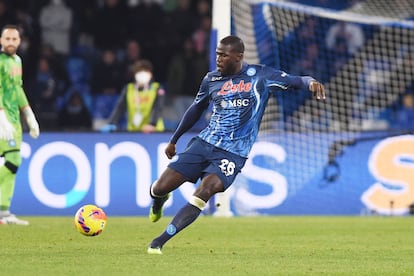 Kalidou Koulibaly, durante un partido en la Serie A.