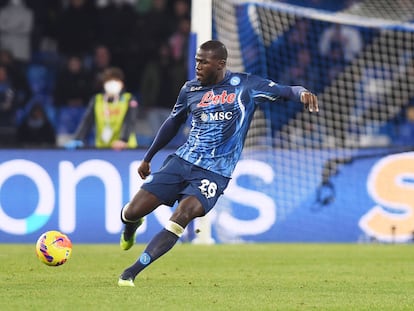 Kalidou Koulibaly, durante un partido en la Serie A.