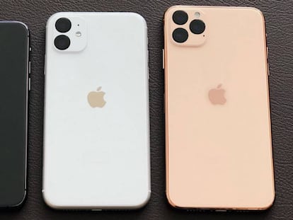 Simulación del aspecto del iPhone 11 Pro, iPhone 11 y iPhone 11 Pro Max