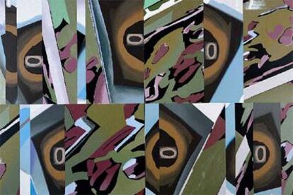 La obra <i>S / T,</i> de Luis Gordillo (2004), que forma parte de la exposición <i>Arte solidario. </i>