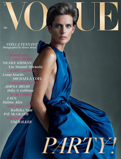 Una de las muchas portadas que la modelo hizo para Vogue.