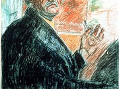 Autorretrato de Edvard Munch en 1943.