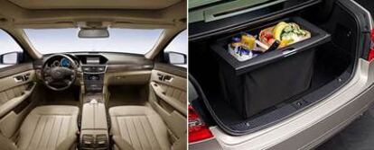 El interior combina espacio y acabados impecables. El maletero puede incluir una práctica bolsa plegable.