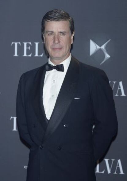 Cayetano Martínez de Irujo en una entrega de premios, el pasado lunes.