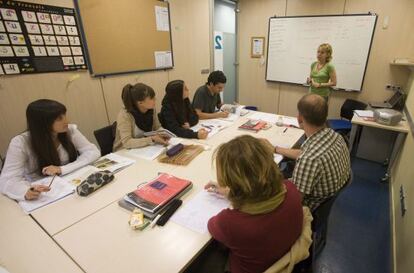 Clases de ingles en una academia de San Sebastian 