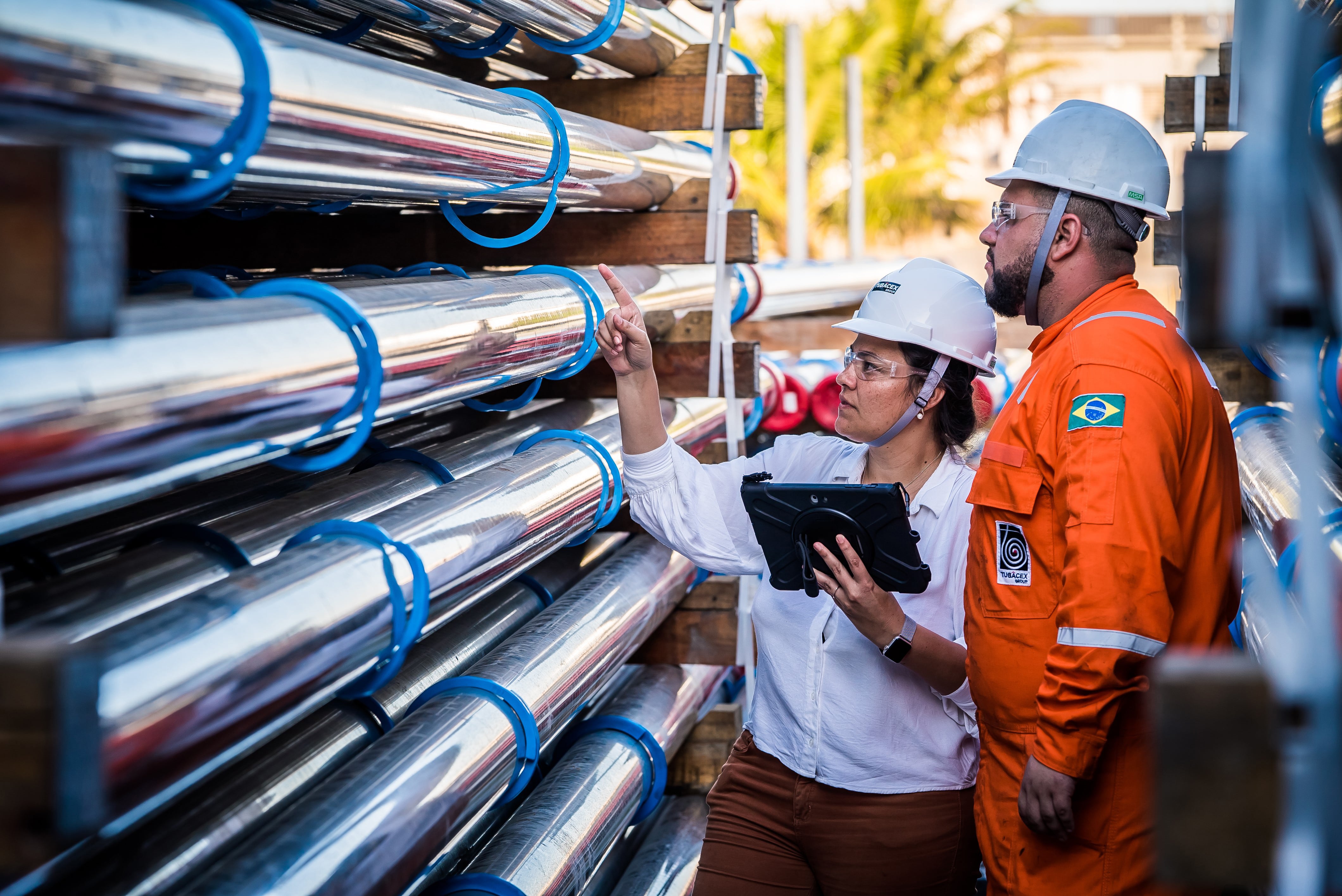 Instalaciones de Petrobrás en Macaé (Estado de Río de Janeiro), con tubos suministrados por Tubacex.