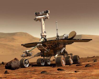 El robot 'Spirit' de la NASA, enviado a Marte en busca de vestigios de agua.