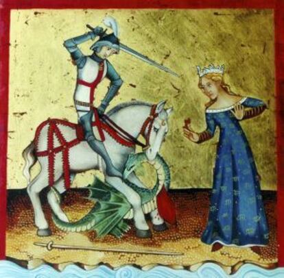 Miniatura del Llibre d'Hores de Verdi Visconti, 1340.