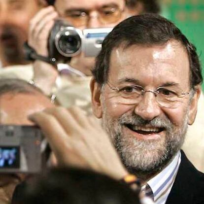 Mariano Rajoy, en la clausura de la presentación de candidatos de la Sierra Norte de Sevilla.