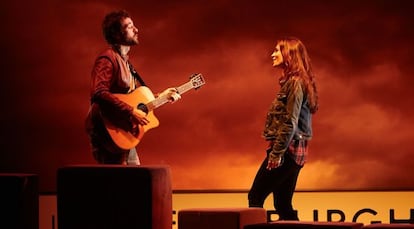 Itziar Atienza e Iñaki Font, en un momento de la representación.