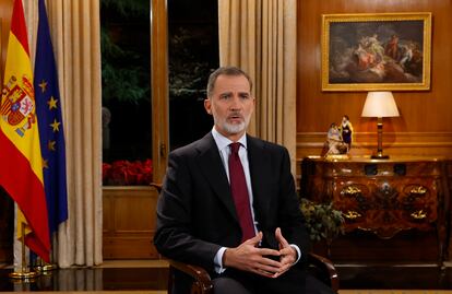 El rey Felipe VI pronunciaba el sábado su tradicional discurso de Nochebuena.