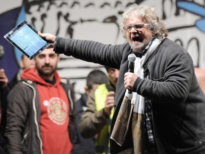 El líder del Movimiento 5 Estrellas, Beppe Grillo.