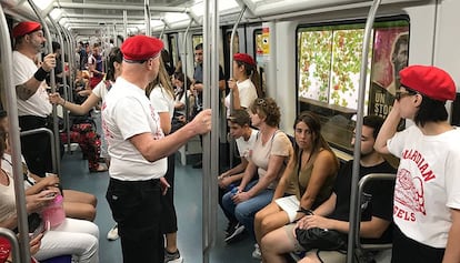 Los Guardian Angels, en el Metro de Barcelona