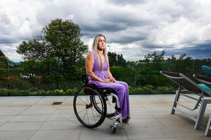 Carmen Giménez en su casa, en Madrid.