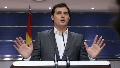 Albert Rivera en el Congreso de los Diputados.  