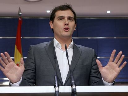 Albert Rivera en el Congreso de los Diputados.  