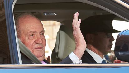 El rey Juan Carlos, en abril de 2018 en Palma.