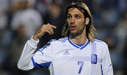 Georgios Samaras, jugador de la selección griega.