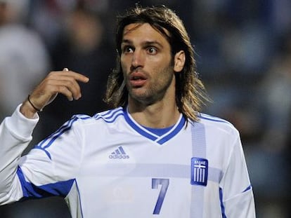 Georgios Samaras, jugador de la selección griega.