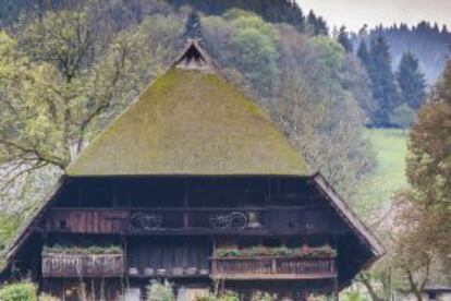 Casa tradicional en un museo al aire libre en Haslach im Kinzigtal.