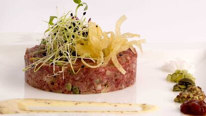 El ‘steak tartar’, un plato habitual en nuestros restaurantes.