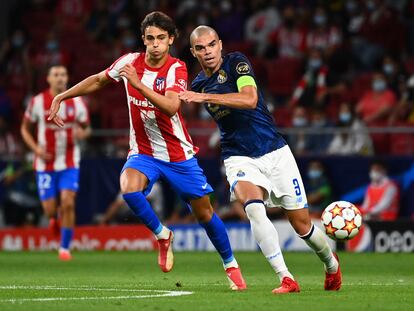 João Félix, ante Pepe.