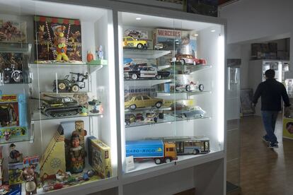 Colección de vehículos de la marca Rico presente en Regreso a la Infancia. Museo Andaluz del Juguete Vintage