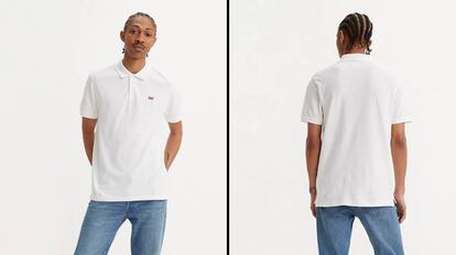 Este tipo de prenda masculina para el verano, el polo básico de Levi's, está confeccionada en 100% algodón.