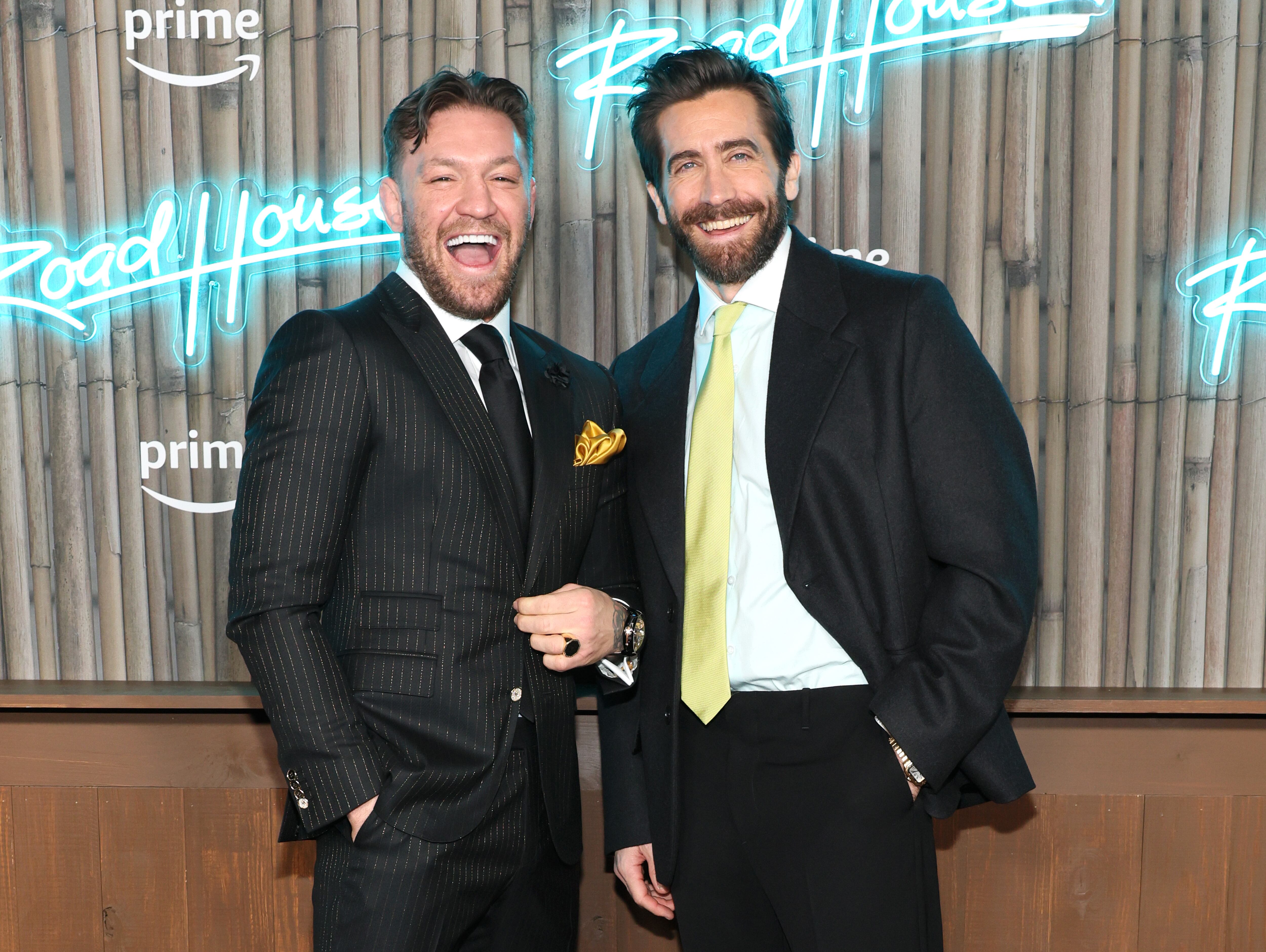 Conor McGregor y Jake Gyllenhaal en el estreno de 'De profesión, duro' en Nueva York en marzo de 2024.