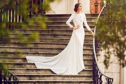 Louise Roe en la campaña de It Brides de Pronovias.