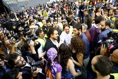 Congreso de  Podemos en Vistalegre, Madrid.