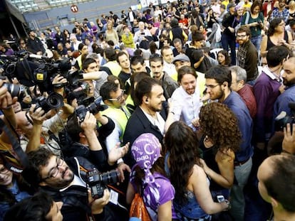 Congresso do Podemos em Vistalegre, Madri.