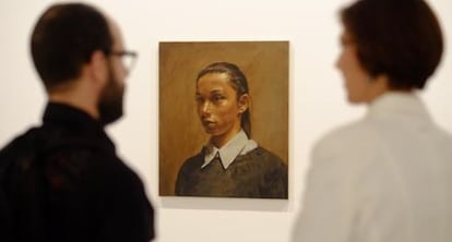 Una de las obras expuestas de Borremans en el CAC Málaga.