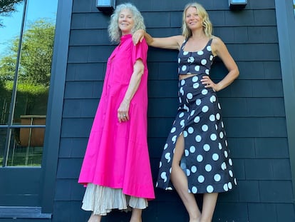 Gwyneth Paltrow presenta sus más rentables armas publicitarias: su madre y su hija