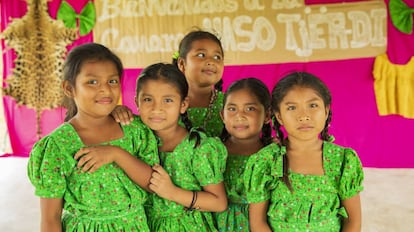 Niñas de la comunidad Naso en Panamá.