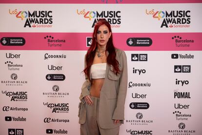 Vicco, en la alfombra roja de la cena de nominados de Los 40 Music Awards celebrada en el museo marítimo.