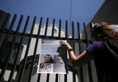 Protesta contra el feminicidio de Luz Raquel Padilla en Ciudad de México