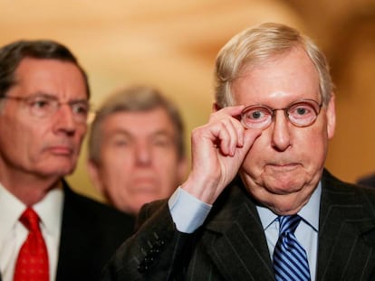 El líder de la mayoría en el Senado, Mitch McConnell.