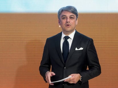 El presidente de SEAT, Luca de Meo, la semana pasada en una conferencia