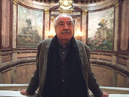 Álvaro Mutis, en la Casa de América, en Madrid.