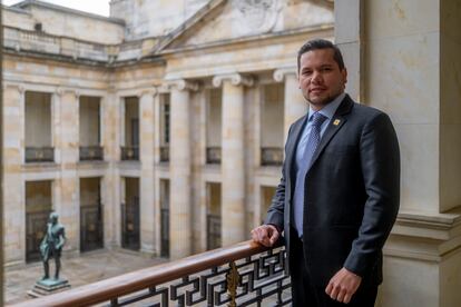 Andrés Calle en la sede del Congreso, en Bogotá, el 29 de noviembre.