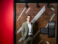 Ángel Fernández, director de marca global de La Liga, en la sede de la patronal, en Madrid.