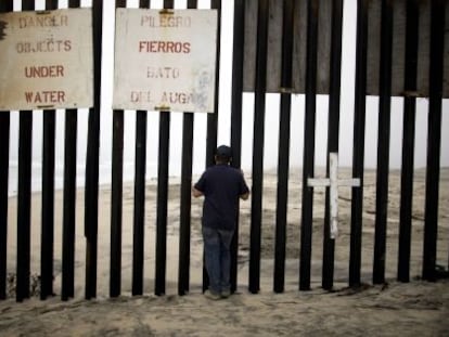 Imagen de la frontera en Tijuana