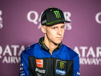 Fabio Quartarar durante la previa del Gran Premio de Qatar, el pasado 7 de marzo.