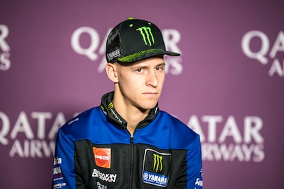 Fabio Quartarar durante la previa del Gran Premio de Qatar, el pasado 7 de marzo.