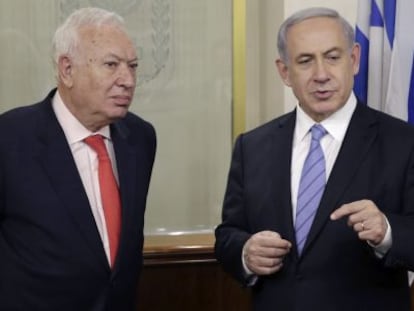 Garc&iacute;a-Margallo y Netanyahu este mi&eacute;rcoles en Jerusal&eacute;n.