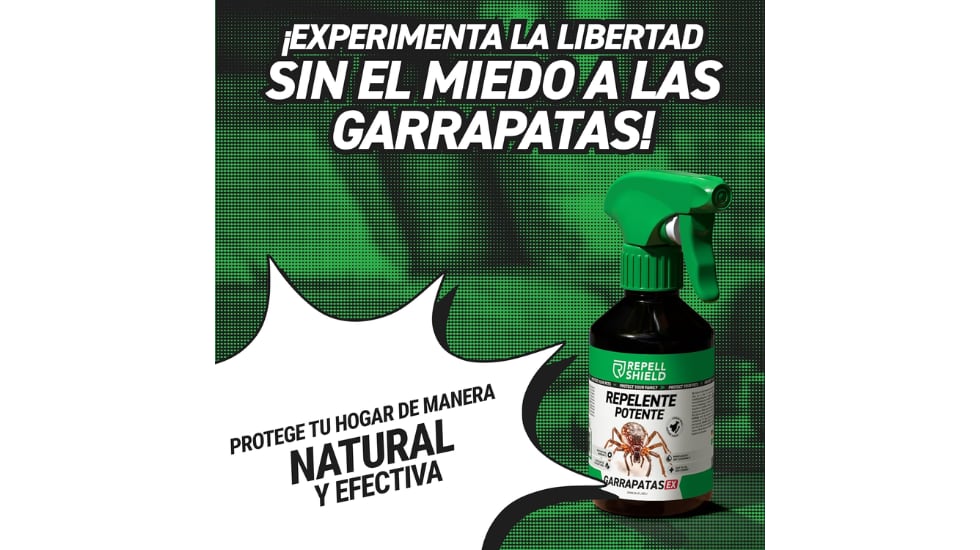 El repelente de garrapatas también funciona contra mosquitos y pulgas.